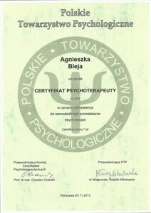 Zespół 21 balans psychoterapia